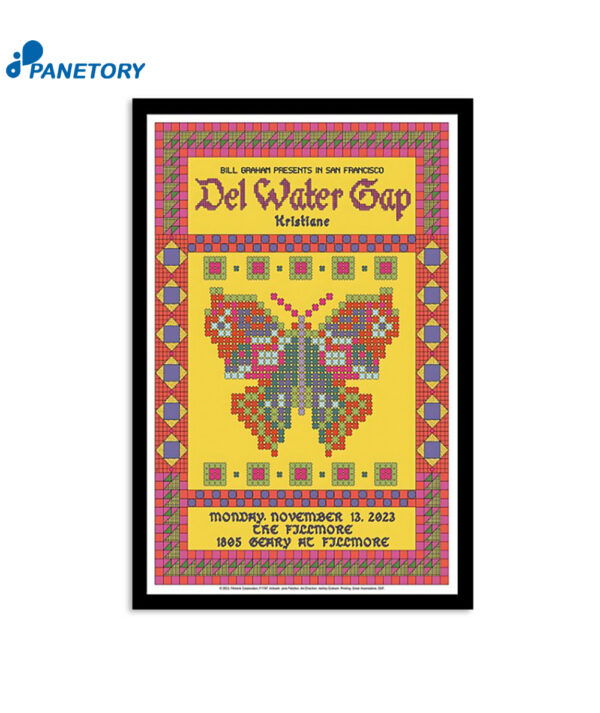 Del Water Gap The Fillmore San Francisco Ca November 13 2023 Poster