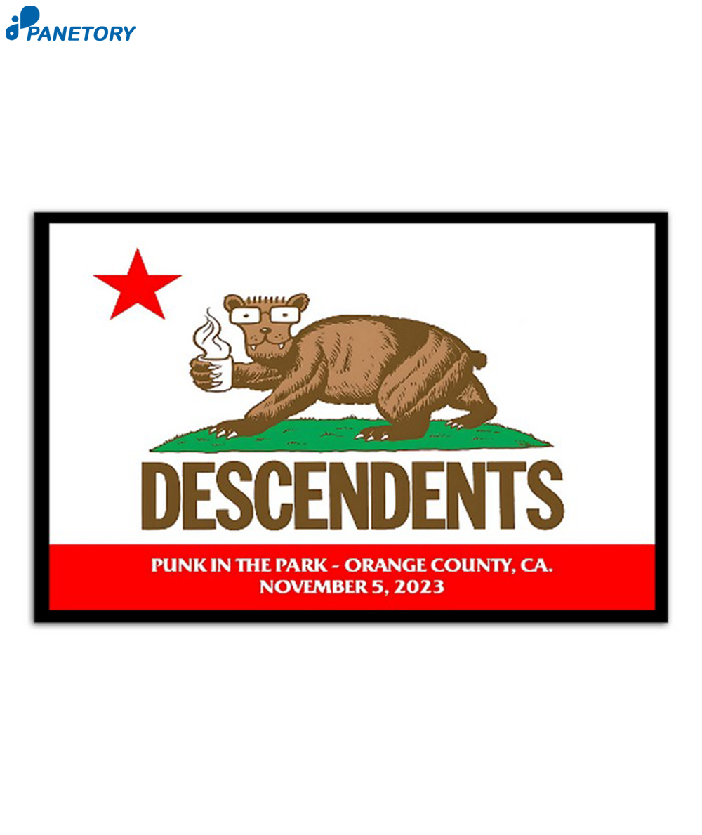 Descendents Show Punk In The Park Orange County Nov 5 2023 Poster