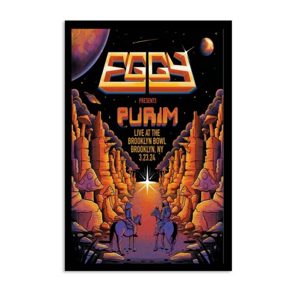 Eggy New York City Brooklyn Bowl March 23 2023 Poster