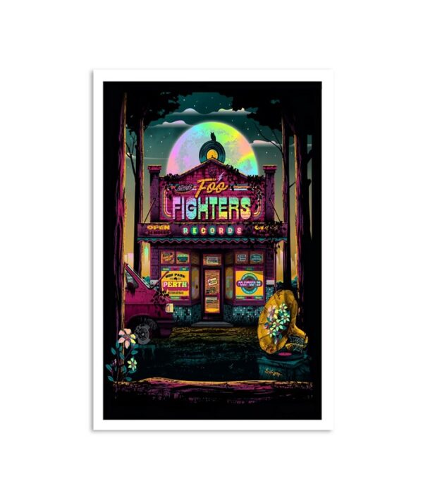 Foo Fighters Mt Claremont Hbf Stadium Nov 29 2023 Poster