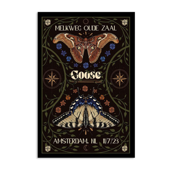Goose November 7 2023 Tour Amsterdam Netherlands Poster