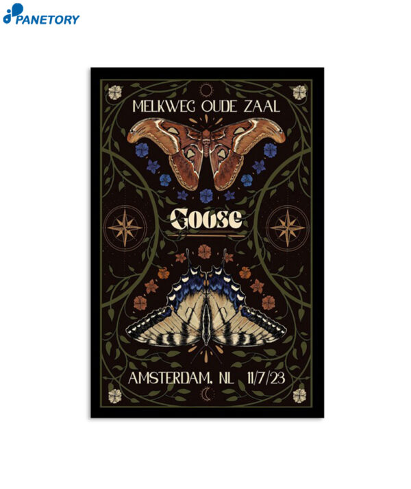 Goose November 7 2023 Tour Amsterdam Netherlands Poster