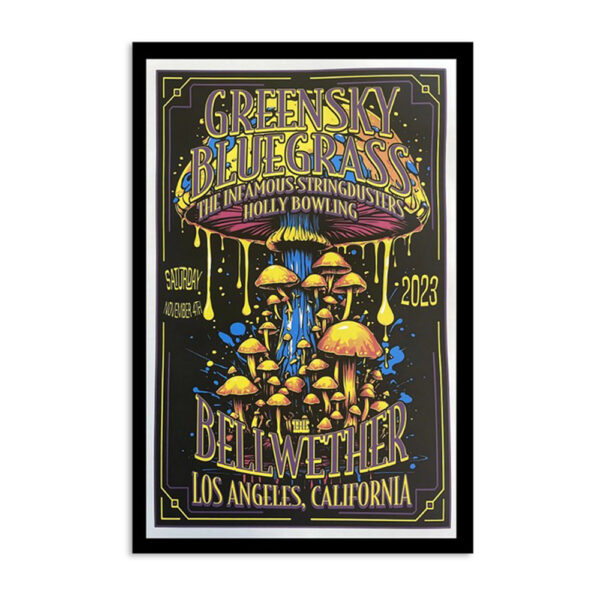 Greensky Bluegrass The Bellwether Los Angeles Ca November 4 2023 Poster