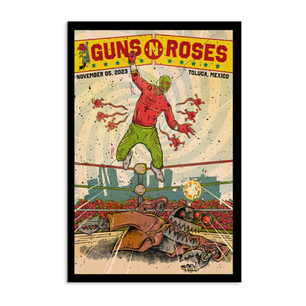 Guns N' Roses November 5 2023 Hell And Heaven Fest Toluca Mx Poster