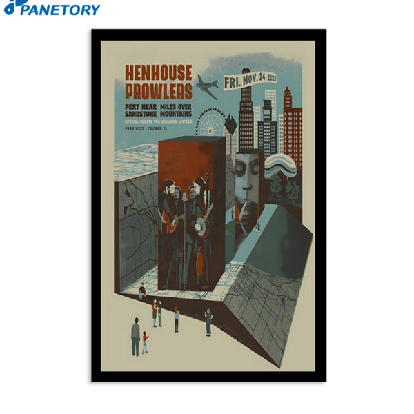 Henhouse Prowlers Tour Chicago Park West Nov 24 2023 Poster