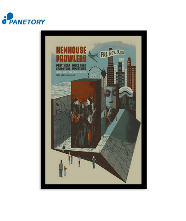 Henhouse Prowlers Tour Chicago Park West Nov 24 2023 Poster
