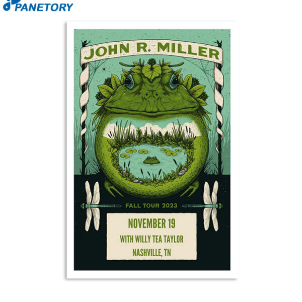 John R Miller November 19 2023 3rd Lindsley Nashville Tn Poster