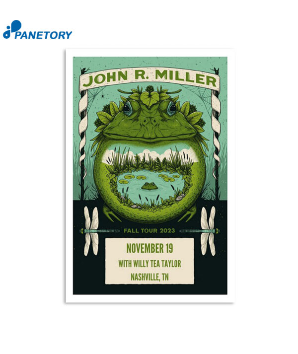 John R Miller November 19 2023 3Rd Lindsley Nashville Tn Poster