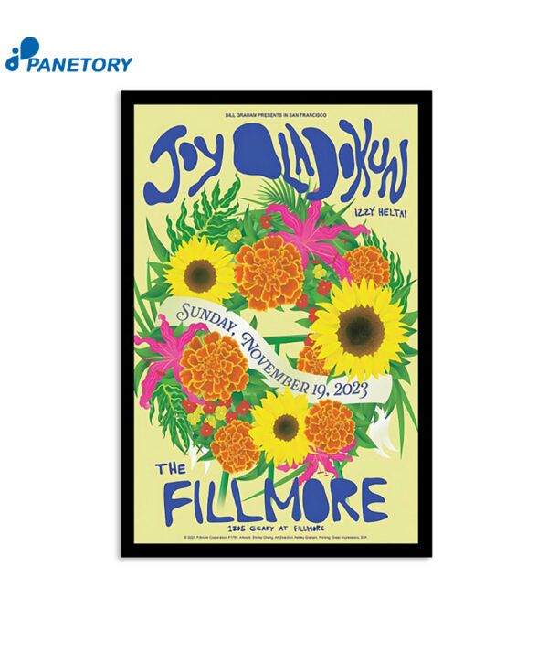 Joy Oladokun The Fillmore San Francisco Ca November 19 2023 Poster