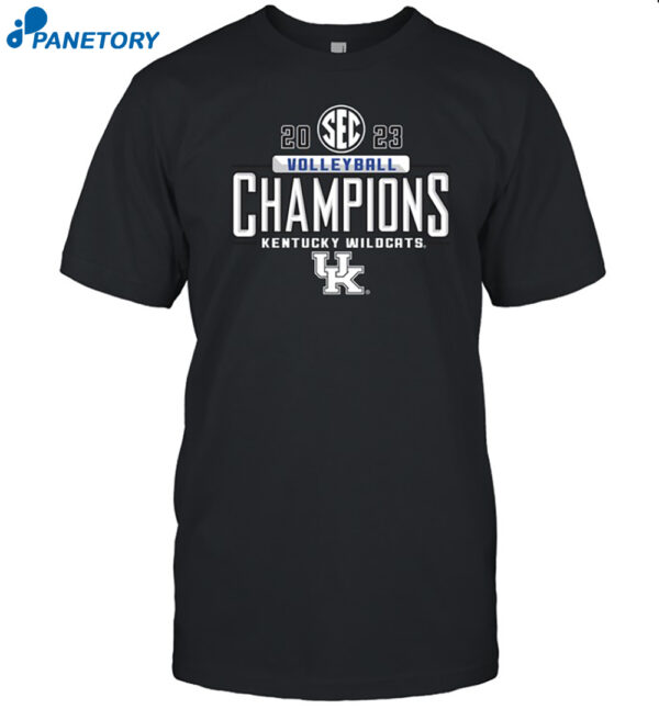 Kentucky Wildcats 2023 Sec Women's Volleyball Champions Shirt