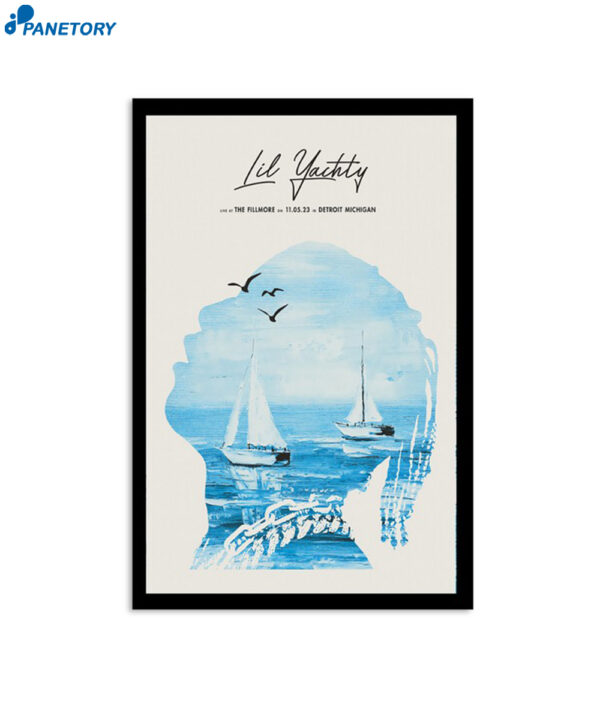 Lil Yachty The Field Trip Tour Detroit Michigan Nov 5 2023 Poster