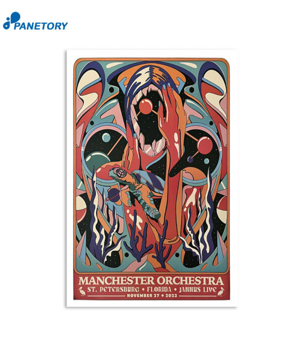 Manchester Orchestra Jannus Live In St Petersburg Fl Nov 27 2023 Poster