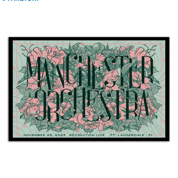 Manchester Orchestra November 25 2023 Revolution Live Ft Lauderdale Poster