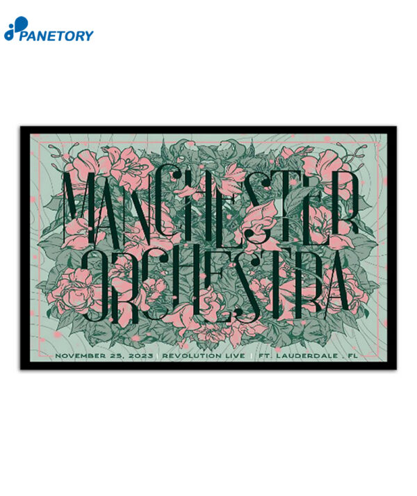 Manchester Orchestra November 25 2023 Revolution Live Ft Lauderdale Poster