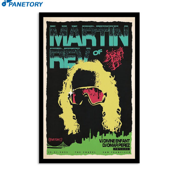 Martin Rev December 21 2023 The Chapel San Francisco Ca Poster