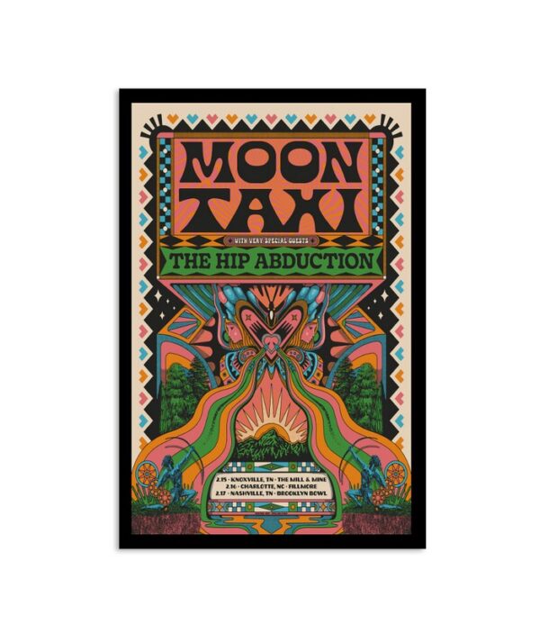 Moon Taxi Fillmore Charlotte Nc Feb 16 2024 Event Poster