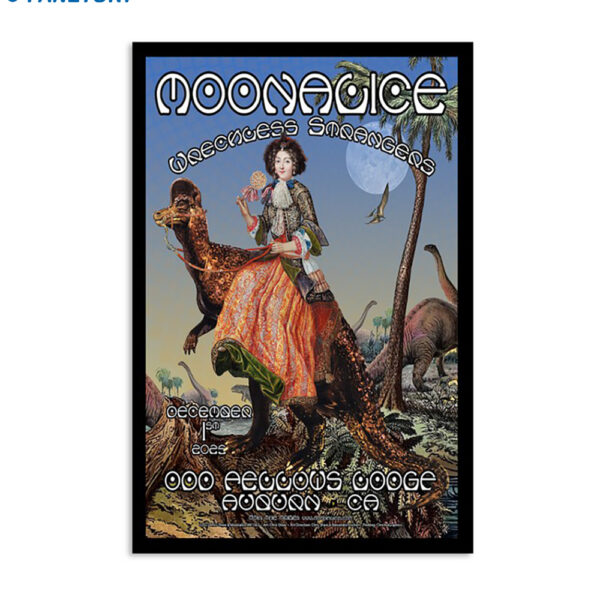 Moonalice Dec 1 2023 Odd Fellows Lodge Auburn Ca Poster