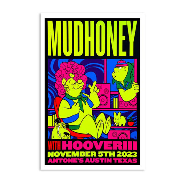 Mudhoney November 5 2023 Antone's Austin Texas Poster