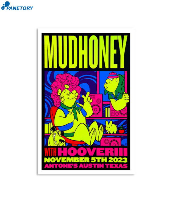 Mudhoney November 5 2023 Antone'S Austin Texas Poster