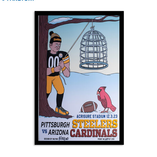 Pittsburgh Steelers Vs Arizona Cardinals Acrisure Stadium Game Day Dec 3 2023 Poster