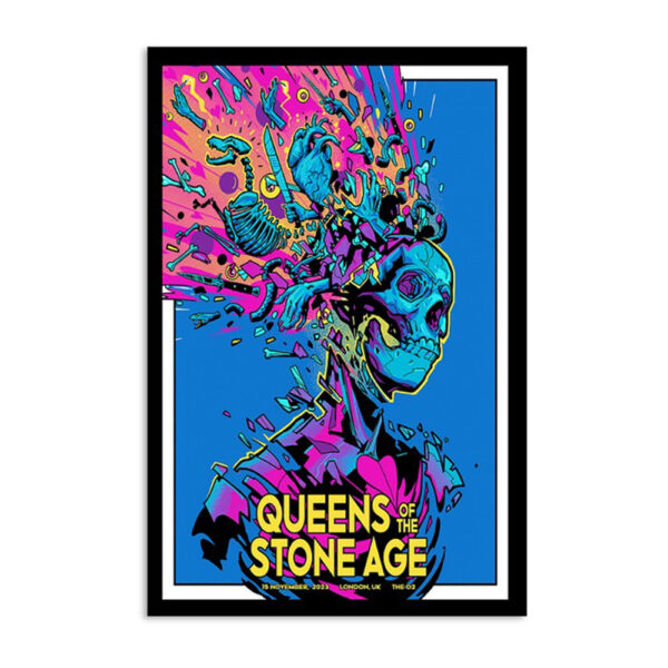 Queens Of The Stone Age Live At O2 Arena London November 15 2023 Poster