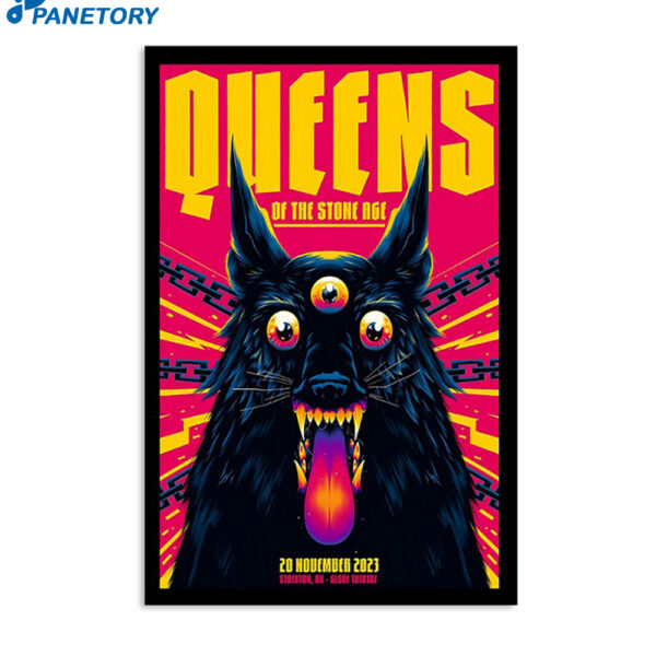 Queens Of The Stone Age Live In Stockton November 20 2023 Poster