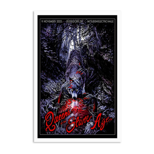 Queens Of The Stone Age Mitsubishi Electric Halle Shows Nov 11 2023 Poster