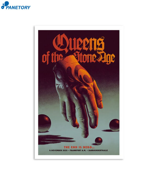 Queens Of The Stone Age In Frankfurt November 8Th 2023 Poster