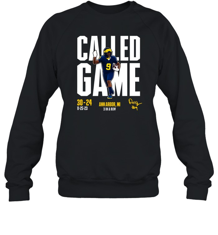 Rod Moore Called Game 30-24 Ann Arbor Mi 11-25-23 Shirt 6 Rod Moore Called Game 30-24 Ann Arbor Mi 11-25-23 Shirt 1
