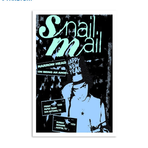 Snail Mail Mohawk Austin Tx 2023 Poster