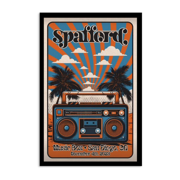 Spafford Nov 4 2023 San Diego Ca Music Box Poster
