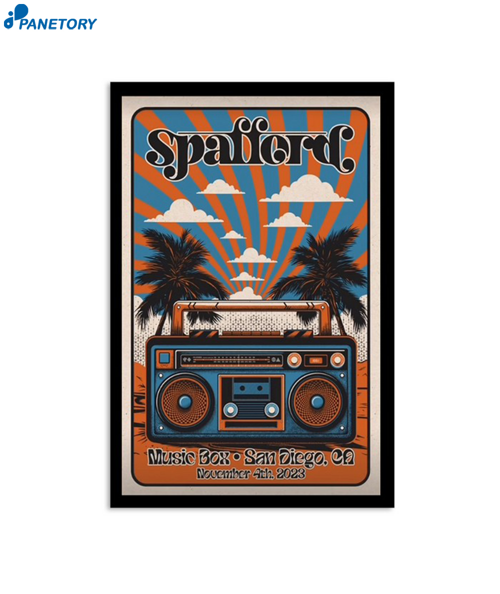 Spafford Nov 4 2023 San Diego Ca Music Box Poster
