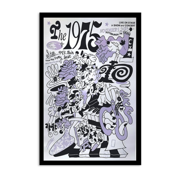 The 1975 At Their Very Best Tour 2023 November 5 Pittsburgh PA Poster