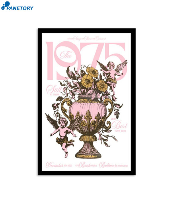 The 1975 Baltimore Cfg Bank Arena Nov 8 2023 Event Poster