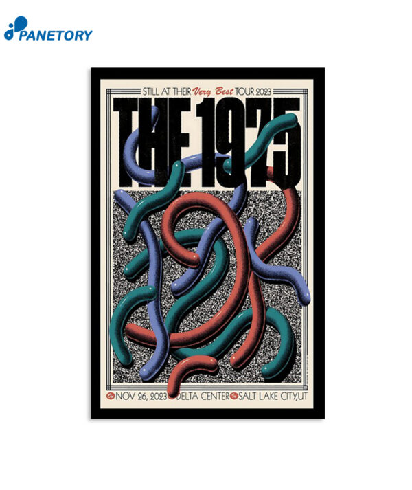 The 1975 Tour Delta Center Salt Lake City Nov 26 2023 Poster