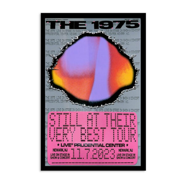 The 1975 Concert In Newark On November 7 2023 Poster
