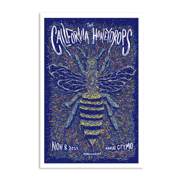 The California Honeydrops Bye Bye Baby Tour Kansas City Nov 08 2023 Poster