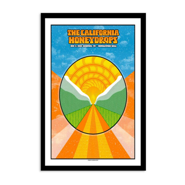 The California Honeydrops Minglewood Hall Memphis Nov 05 2023 Poster