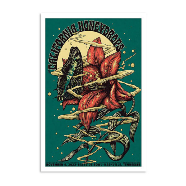 The California Honeydrops November 4 2023 Eastside Bowl Nashville Poster