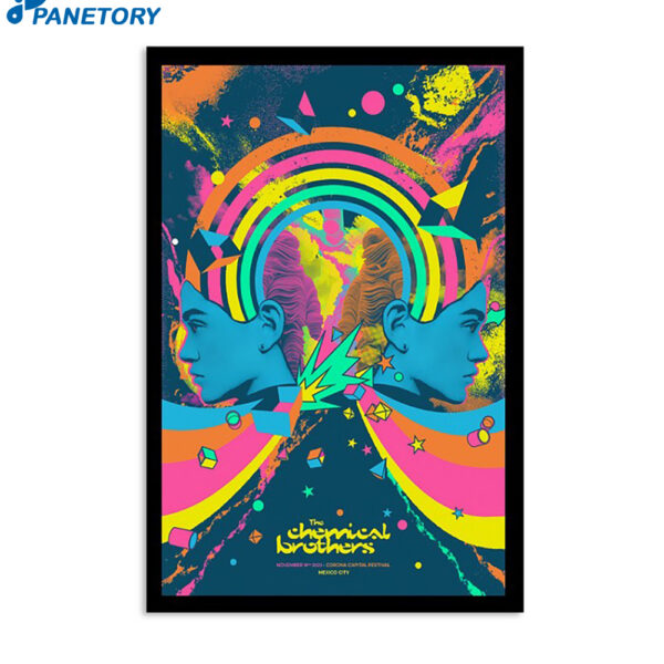The Chemical Brothers Nov 19 2023 Corona Capital Mexico City Poster