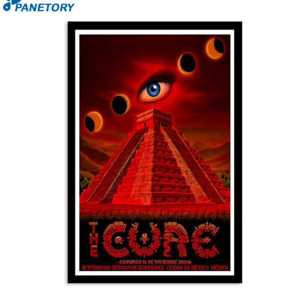 The Cure Autodromo Hermanos Rodriguez Mexico City Mx November 19 2023 Poster