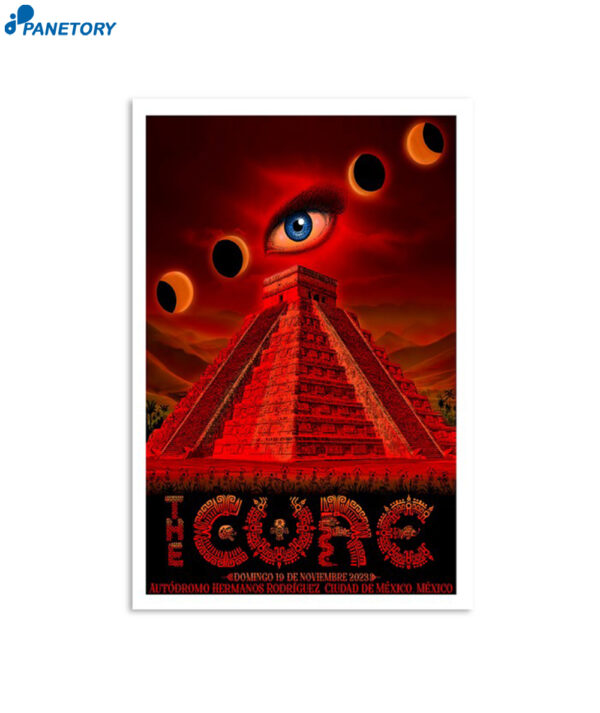 The Cure Tour In Mexico City Nov 19 2023 Poster