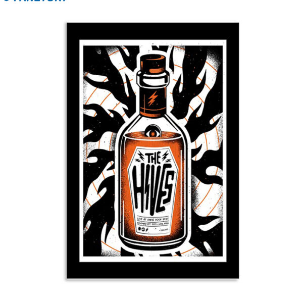The Hives Live At Indie Rock Fest Lima Peru 11 25 2023 Poster
