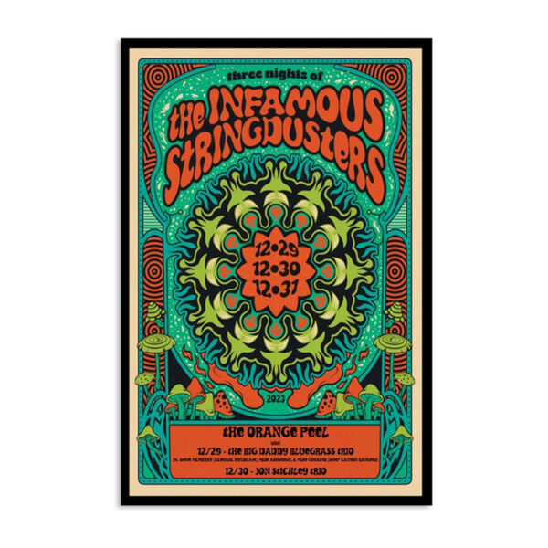 The Infamous Stringdusters The Orange Peel Asheville Nc Event December 29 2023 Poster