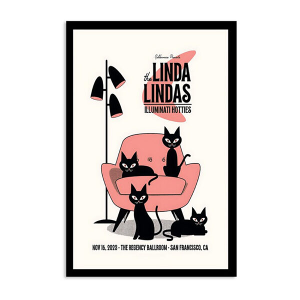 The Linda Lindas Tour Nov 16 2023 San Francisco Ca Poster