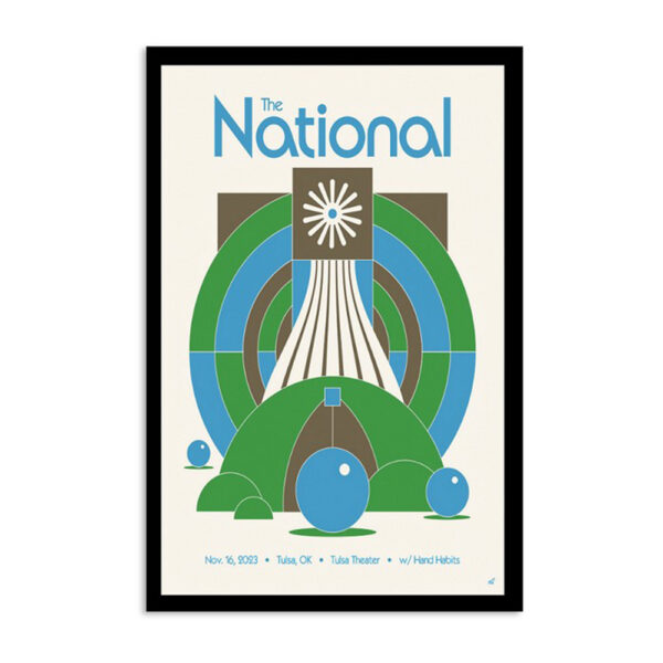The National Nov 16 2023 Tulsa Ok Tulsa Theater Poster
