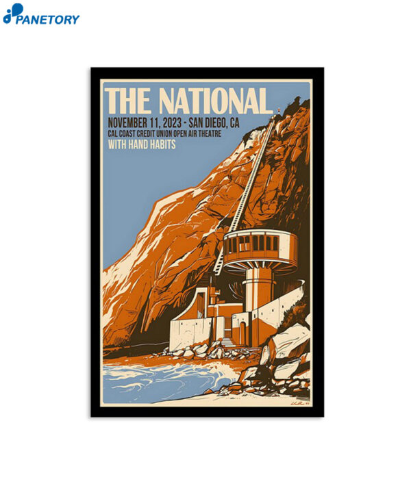 The National November 11 2023 San Diego Ca Show Poster