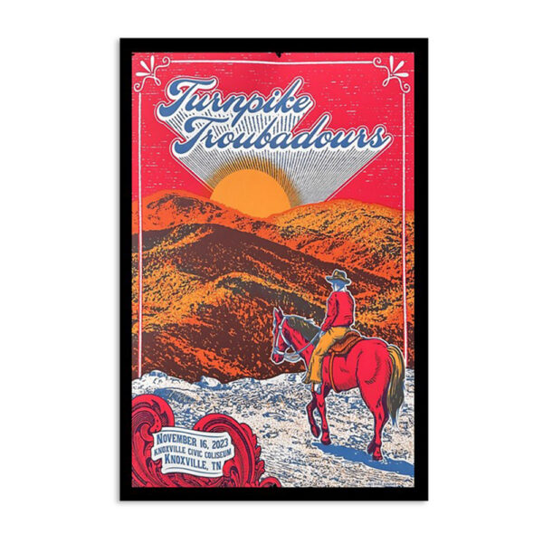 Turnpike Troubadours November 16 2023 Knoxville Civic Coliseum Knoxville Poster