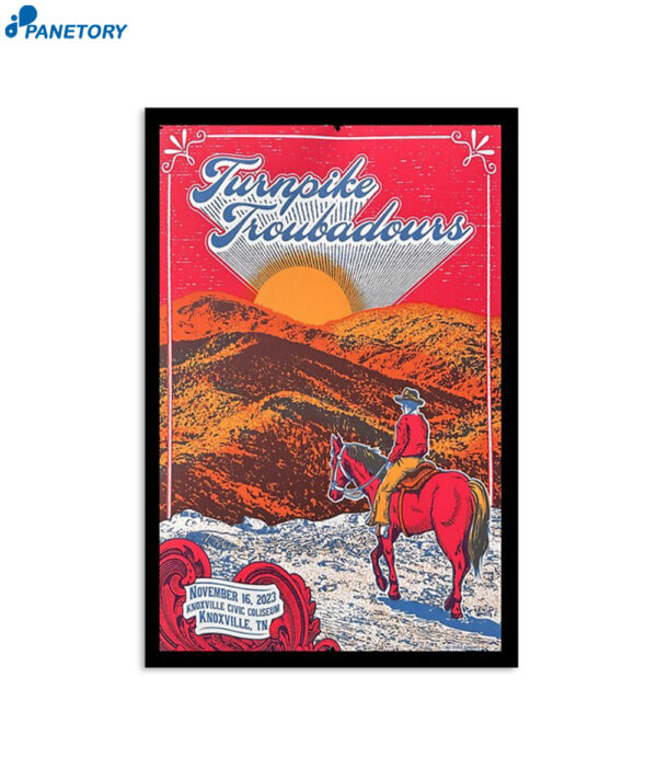 Turnpike Troubadours November 16 2023 Knoxville Civic Coliseum Knoxville Poster