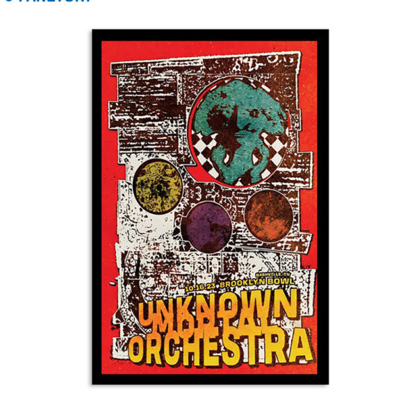 Unknown Mortal Orchestra 2023 Brooklyn Bowl Nashville Tn Poster